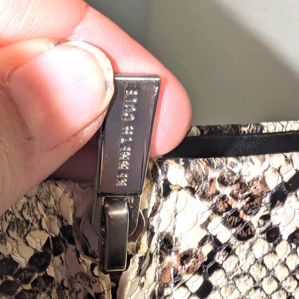Kenneth Cole New York Snakeskin Print‎ High Boots Block Heel NWOB Size 7.5 - Picture 10 of 13